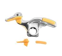 QWORK® Tire Changer, Automobile Tyre Changer Mount Demount Duck Head Tool with 1 Pair Rim Protector for Replacement, Cast Steel, 30mm