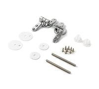 QWORK® Toilet Seat Hinge , Replacement Toilet Hinges Stainless Steel , 1 Pairs with Bolts and Nuts