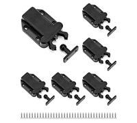 QWORK® Touch Release Catch Latch, Push to Open Catch Lock with Automatic pop-up Function Cabinet Lock, Push Latch for Cupboard, Drawer, 6 Pack