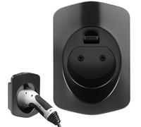 QWORK® Type 2 EV Charger Holder - Wall Mount Charging Cable Organiser, Waterproof & Heat Resistant -30℃ ~ +50℃