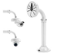 QWORK Universal Security Camera Mount Bracket, Adjustable J Type 15.7-23.6 inch Wall Mount for Dome CCTV/IP Cameras, Weatherproof Aluminum, Beige