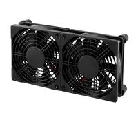 QWORK® USB PC Fan 120mm Dual Fan 2 in 1, 5V USB Computer Cooling Fan,for Router,Computer,TV Box,Tablet