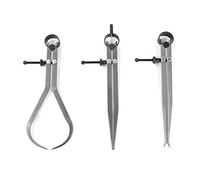 QWORK WD3435 3 Pcs 9-Inch Caliper and Divider Set, High Precision Carbon Steel Measuring Tools