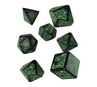 Call of Cthulhu: 7th Edition - Dice Set: Black & Green