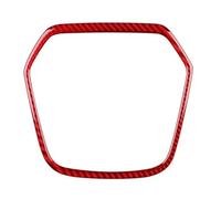 QWPDFHE Car Automatic Gear Shift Frame Trim Compatible for BRZ GR86 2021 2022 2023 2024 2025 Real Soft Carbon Fiber Sticker LHD RHD(Red Carbon)