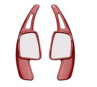 QWPDFHE Car Steering Wheel Shift Paddle Shifter Compatible for A3 A4 A5 S3 S4 S5 SQ5 SQ7 Q2 Q3 Q5 Q7 TT TTS ABS Carbon Fiber Style Accessories(Red Carbon Fiber,ABS_for Audi Q2 17-20)