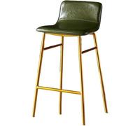 QWPYDXN Comfy Bar Stools with Backs Kitchen Stools for Counter Kitchen Island Chairs with Metal High Feet Front Desk Bar High Chair