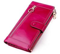 QWPYDXN New Ladies Wallet Card Slots Holder Durable Large Capacity Leather Coin Pouch Color Purse Clutch Girls Birthday Gift Card Holder