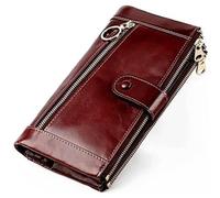 QWPYDXN New Ladies Wallet Card Slots Holder Durable Large Capacity Leather Coin Pouch Color Purse Clutch Girls Birthday Gift Card Holder