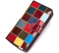 QWPYDXN New Ladies Wallet Card Slots Holder Durable Large Capacity Leather Coin Pouch Color Purse Clutch Girls Birthday Gift Card Holder