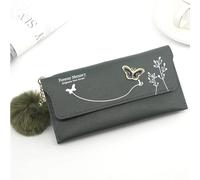 QWPYDXN New Large Capacity Wallet Ladies Vintage Design Leather Compact Size Retro Mini Portable Fashion Cute Wallets Gift Card Holder