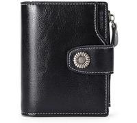 QWPYDXN New Leather Wallet Ladies Short Solid Card Holder Business Fashion Large Capacity Purse Clutch Coin Purse Small Coins Pocket Card Holder