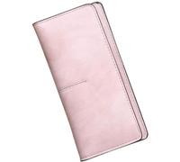 QWPYDXN New Leather Wallet Large Capacity Long Slim Purse Clutch Fashion Coin Pouch Vintage Thin Design Elegant Design for Girls Ladies Card Holder