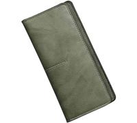 QWPYDXN New Leather Wallet Large Capacity Long Slim Purse Clutch Fashion Coin Pouch Vintage Thin Design Elegant Design for Girls Ladies Card Holder
