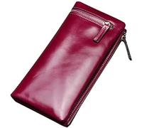 QWPYDXN New Leather Wallet Long Zipper Card Slots Classic Ladies Purse Clutch Large Capacity Large Cute Ladies Wallets Fashion Gift Card Holder