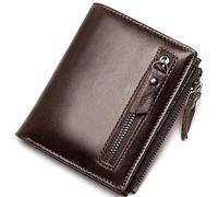 QWPYDXN New Men's Leather Wallet Large Capacity Multi Card Holder Large Fold Fashion Business Pocket Retro for Men Boys Card Holder