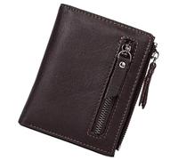 QWPYDXN New Men's Leather Wallet Large Capacity Multi Card Holder Large Fold Fashion Business Pocket Retro for Men Boys Card Holder