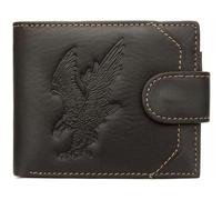 QWPYDXN New Men's Wallet Leather Business Bifold Card Holder Pocket Large Capacity Fold Durable Coin Purse for Men Boys Card Holder
