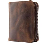 QWPYDXN New Mens Wallet Vertical Real Money Zero Purse Retro Card Bag Multi Card Holder Coin Pouch Classic Coin Purse Business Durable Card Holder