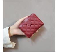 QWPYDXN New Retro Short Wallet Compact Size Coin Pocket Mini Card Holder Cute Pocket Wallets Fold Coin Pouch Gift Leather Women Card Holder