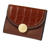 QWPYDXN New Retro Simple Wallet Small Zipper Pocket Ladies Leather Short Wallet Large Capacity Cute Girls Gift Mini Coin Purse Card Holder