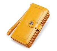 QWPYDXN New Womens Wallet Leather Wallet Day Gift Large Capacity Long Style Coin Fashion Elegant Purse Clutch Zipper Pocket Card Holder