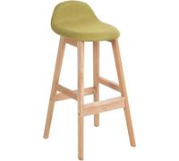 QWPYDXN Oil Wax Leather/Cotton Seat Barstool 70CM Nordic Solid Wood Kitchen Stools for Counter Modern Simple Front Desk Bar Chair