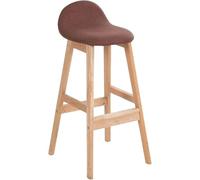QWPYDXN Oil Wax Leather/Cotton Seat Barstool 70CM Nordic Solid Wood Kitchen Stools for Counter Modern Simple Front Desk Bar Chair