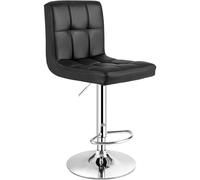 QWPYDXN PU Leather Cushion Barstool Adjustable Swivel Kitchen Stools for Counter Sturdy & Comfy sland Chairs with Footrest and Backrest