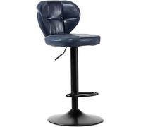 QWPYDXN PU Leather Cushion Barstool Liftable (63-83CM) Kitchen Stools for Counter Swivel Dining Chair with Backrest Island Chair