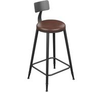 QWPYDXN Solid Wood Seat Barstool with High Feet and Backrest Restaurant Coffee Shop Decorative Chair Kitchen Stools for Counter