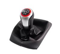 QWQVBN Car Gear Shift Knob for Skoda for Octavia 2 A5 A6 2004-2012 5/6 Speed Lever Change Knob Style Car Gear Shift with Gaiter Boot Cover(5 Speed)