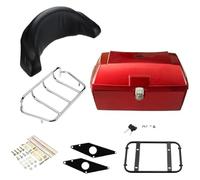 QWQVBN Motorcycle Tail Bag Motorbike Saddle Bags Universal Motorcycle Trunk Rear Storage Box Tail Luggage Case Toolbox Backrest Pad Scooter Motor Pannier Bag Side Pouch(Red)