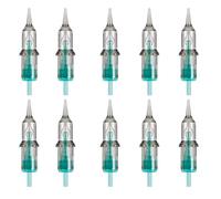Qwrqwr 10Pcs Tattoo Cartridge Needles Disposable Professional Tattoo Needle Sterile Premium Individual Packing Compatibility for Pen Machines Supplies