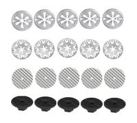 Qwrqwr 20 Pcs Exhaust Heat Shield Repair Kit Manganese Steel Locking Washers Heat Protection Compatible with Most Cars
