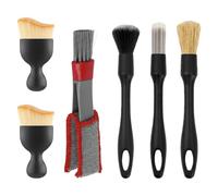 Qwrqwr Car Detailing Brushes Automotive Interior Dust Sweeping Soft Brush with Soft Bristles Dust Removal cleaner Tool for Trim Wheel Rim Wndscreen