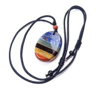 Qwrqwr Healing Crystal Necklace with 7 Chakra Stones for Women Men Reiki Balancing Meditation Energy Massage Gemstones Stress Anxiety Relief Gifts on Birthday Anniversary Special Moments