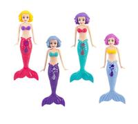 Qwrqwr Mermaid Pool Toys Set Swimming Sinking Toy for Kids Diving Game Toy for Outdoor Water Fun and Children Underwater training (White)