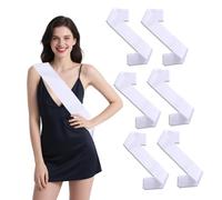 Qwrqwr Sash Personalised for Mother of the Bride Baby Shower Custom Made Available in White Cowboy Carter Inspired DIY Blank Sashes for Birthday Party Homecoming Prom Graduation (White)