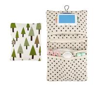 Qwrqwr Small Changing Bag with Changing Mat for On the Go Mommy Bag for Baby First Equipment Organiser for Nappies Wet Wipes Practical Foldable Changing Bag for Outdoor Activities and Travel