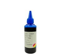 QWsdR 4 Bottles 100ML Refill Ink Compatible With Various Cartridges Dye Ink Photo Ink For Desktop Printers(Cyan)