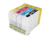 QWsdR 4 Pack Refillable Ink Cartridges Compatible With T2001 T2002 T2003 T2004 T200XL1 Compatible With XP200 XP300 XP400 XP310 WF-2520 WF-2530 Printers With Chips