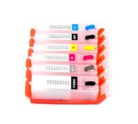 QWsdR 6 Color Refill Ink Cartridge Compatible With PGI-570 CLI-571 Compatible With MG7750 MG7751 MG7752 MG7753 TS9050 TS9055 TS8050 TS8051 TS8052 TS8053