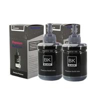 QWsdR Compatible Black Water Based Refill Ink Bulk Bottle For L605 L655 L1455 Models T774 T7741 T859(2 Pieces)