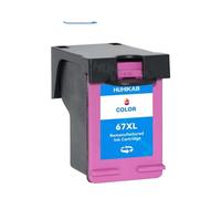 QWsdR HUHIKAB 2Pack Ink Cartridge Compatible With 67 67XL Compatible With DeskJet 2732 2755 6052 6058 6075 4152 4155 4158 Printers(1 Color)