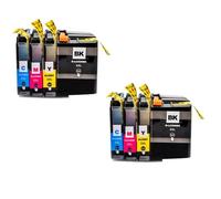 QWsdR Ink Cartridge LC505 LC509 505 LC509XXL 505XXL Compatible With DCP-J100 DCP-J105 MFC-J200(2SETS (8PCS))