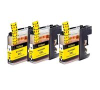 QWsdR Ink Cartridge LC505 LC509 505 LC509XXL 505XXL Compatible With DCP-J100 DCP-J105 MFC-J200(3PCS YELLOW)