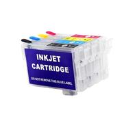 QWsdR Refillable Ink Cartridge Compatible With 702 702XL Compatible With Workforce Pro WF-3720 WF-3725 WF-3730 WF-3733 Printers
