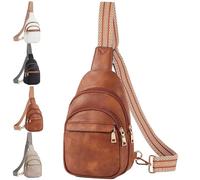 QWSYGH Personalized PU Leather Shoulder Crossbody Bag, Womens Crossbody Wallet Cellphone Purse for Travel Gifts (Brown)