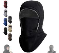 QWSYGH Unisex Windproof & Warm Balaclava, Winter Thickened One-Piece 2-in-1 Hat, Outdoor Neck Warmer and Ear Protection (Black)